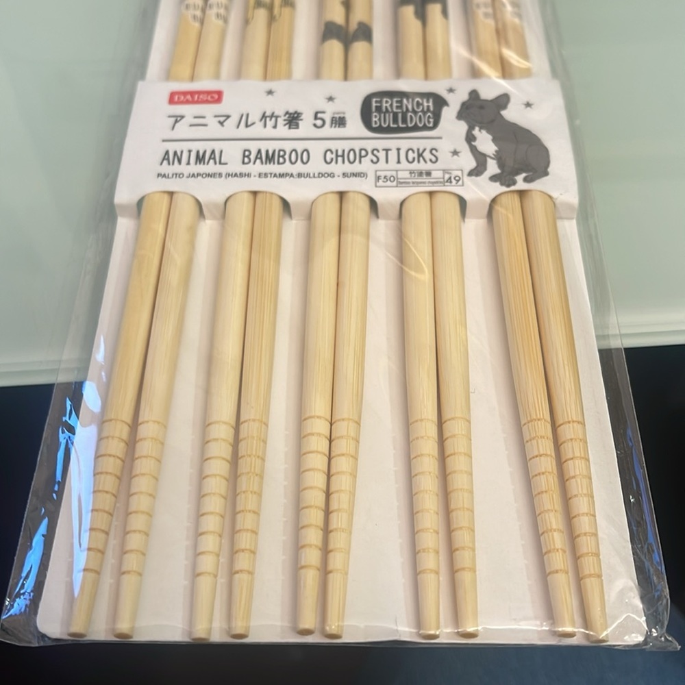 🎀 5x$25 🎀10 French Bulldog Chopsticks!! 5 Pairs! - Picture 8 of 8